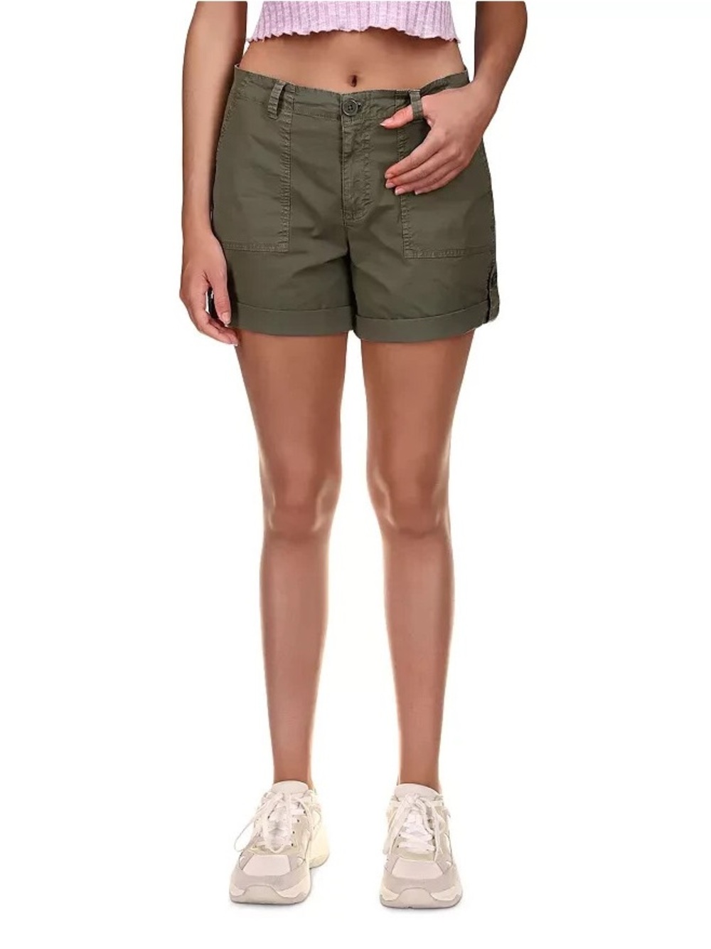 Calvin Klein Jeans Women's Utility Rolled Shorts